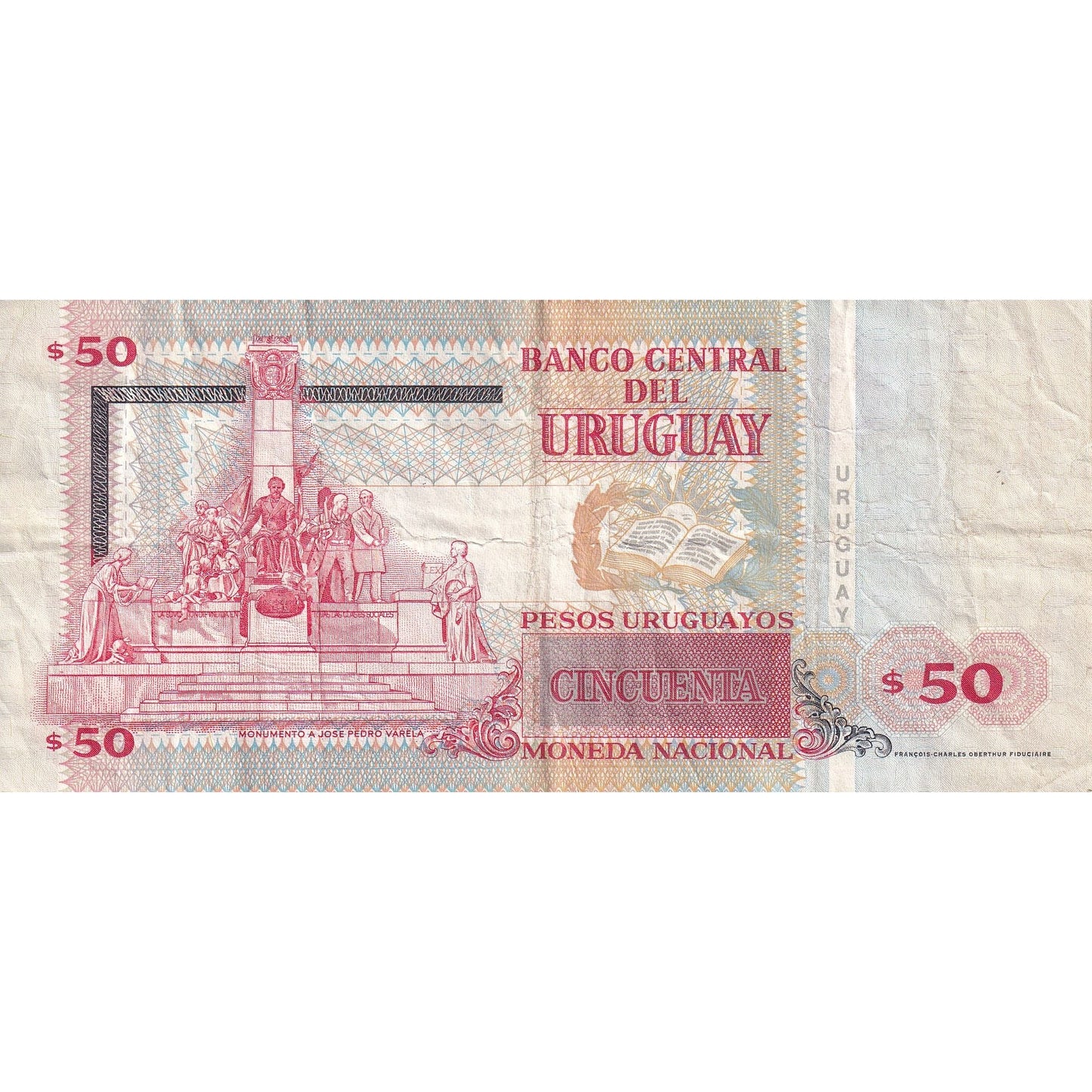 Urugwaj, 
  
  50 peso urugwajskiego, 
  
  2008