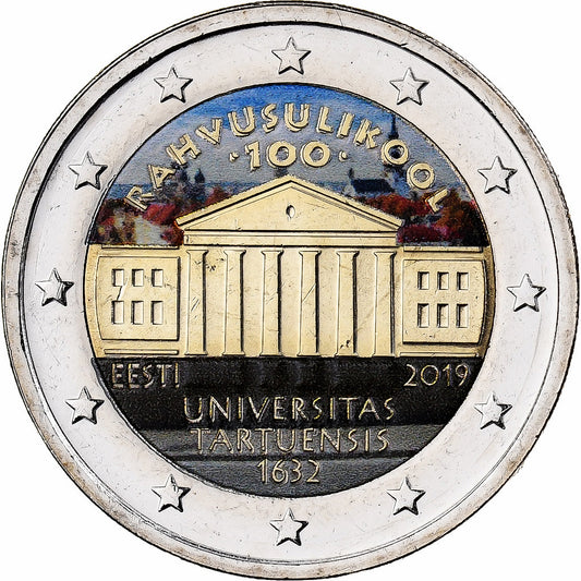 Estland, 
  
  2 euro, 
  
  Université Tartuensis d’Estonie