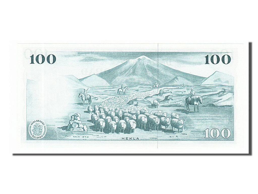 Banknot, 
  
  Islandia, 
  
  100 koron