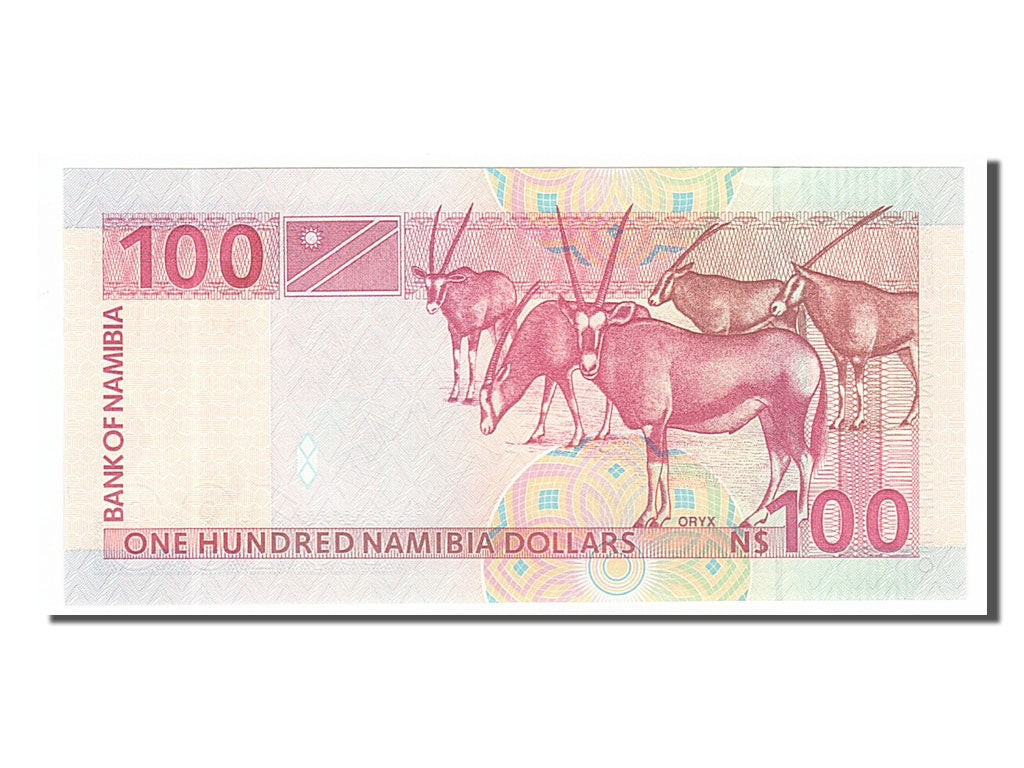 Banknot, 
  
  Namibia, 
  
  100 dolarów Namibii