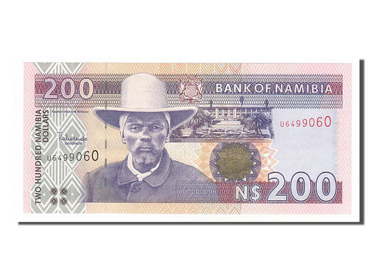 Banknot, 
  
  Namibia, 
  
  200 dolarów Namibii