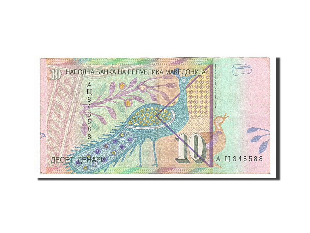 Banknot, 
  
  Macedonia, 
  
  10 denarów