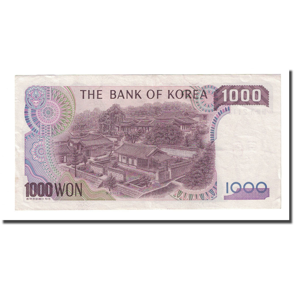 Banknot, 
  
  Korea Południowa, 
  
  1000 wygranych