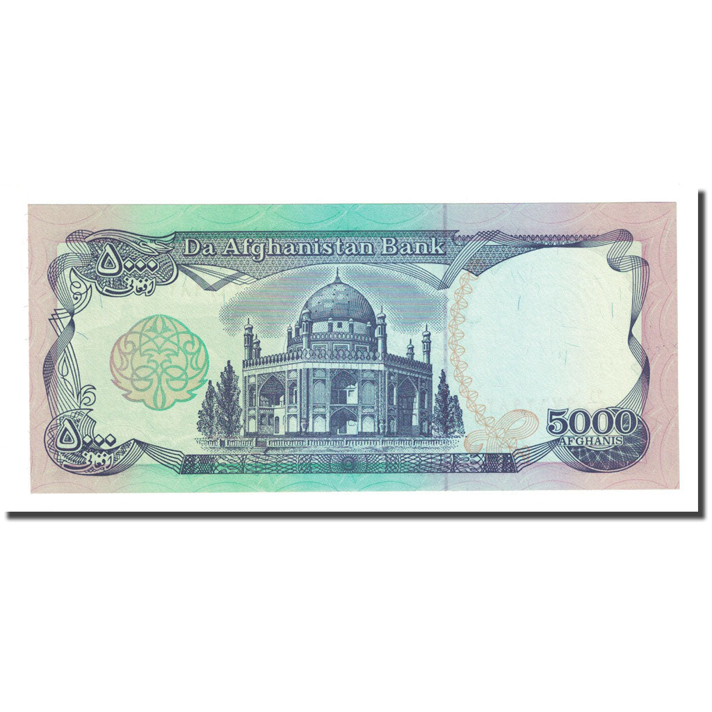 Banknot, 
  
  Afganistan, 
  
  5000 Afgańczyków