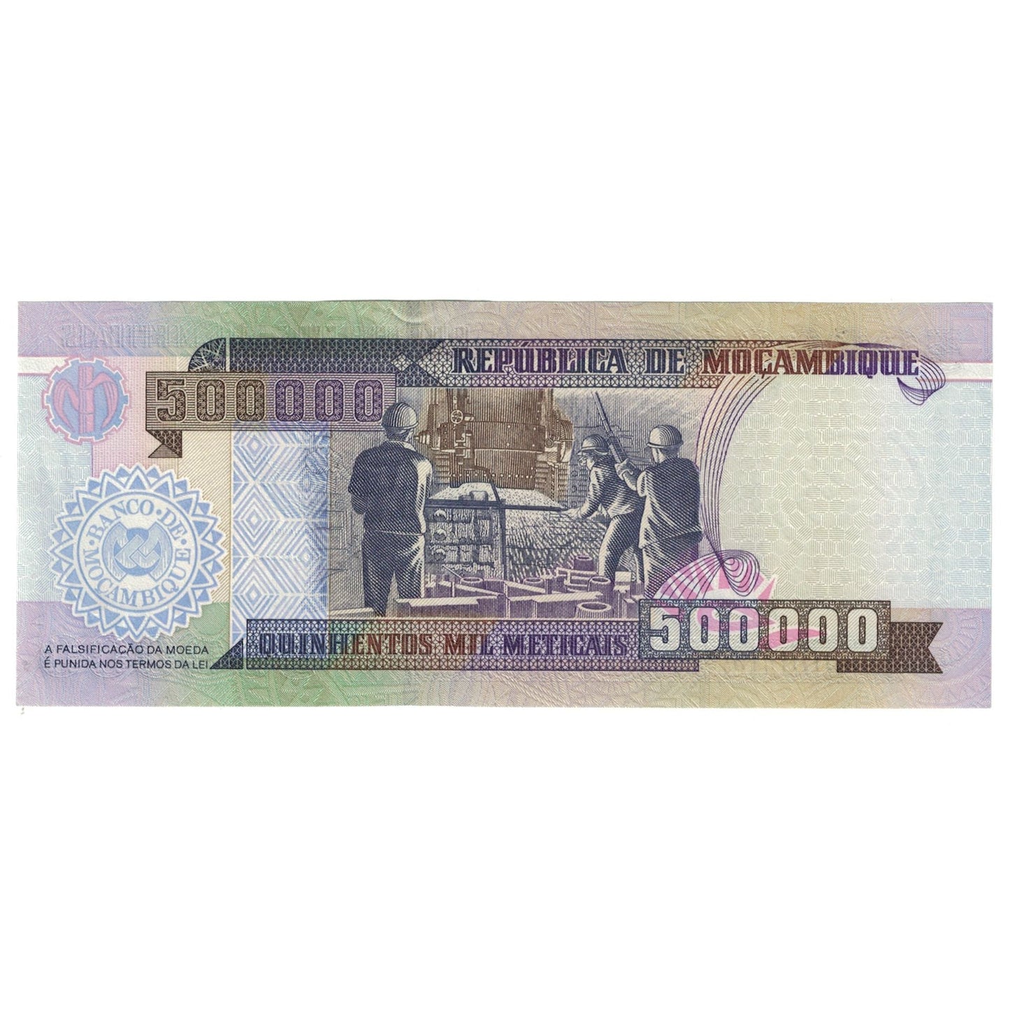 Banknot, 
  
  Mozambik, 
  
  500