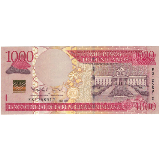 Banknot, 
  
  Dominikana, 
  
  1000 peso dominikańskich