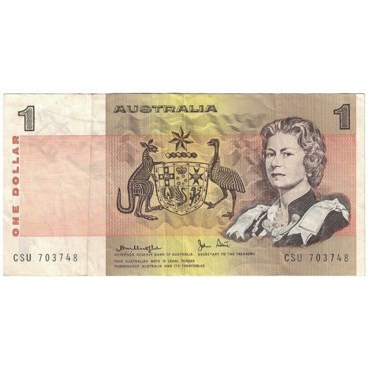 Banknot, 
  
  Australia, 
  
  1 dolar