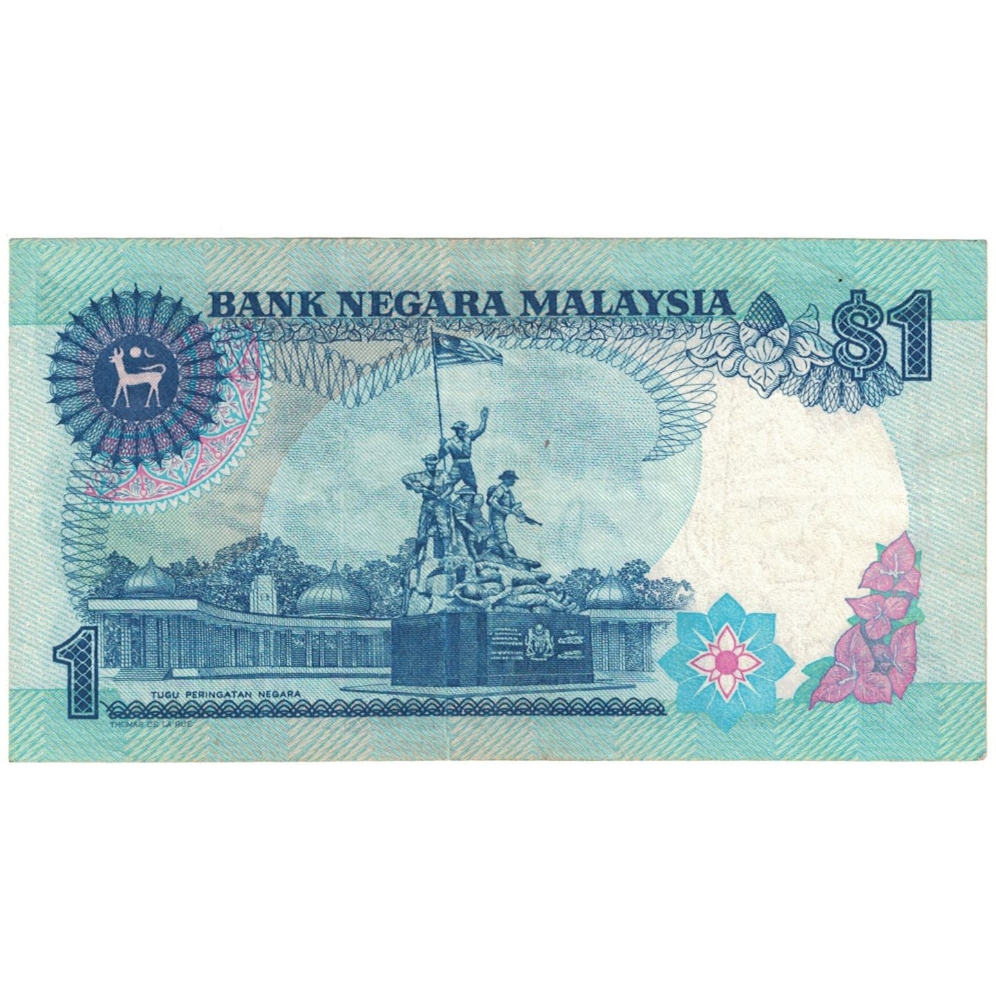 Banknot, 
  
  Malezja, 
  
  1 Ringgit