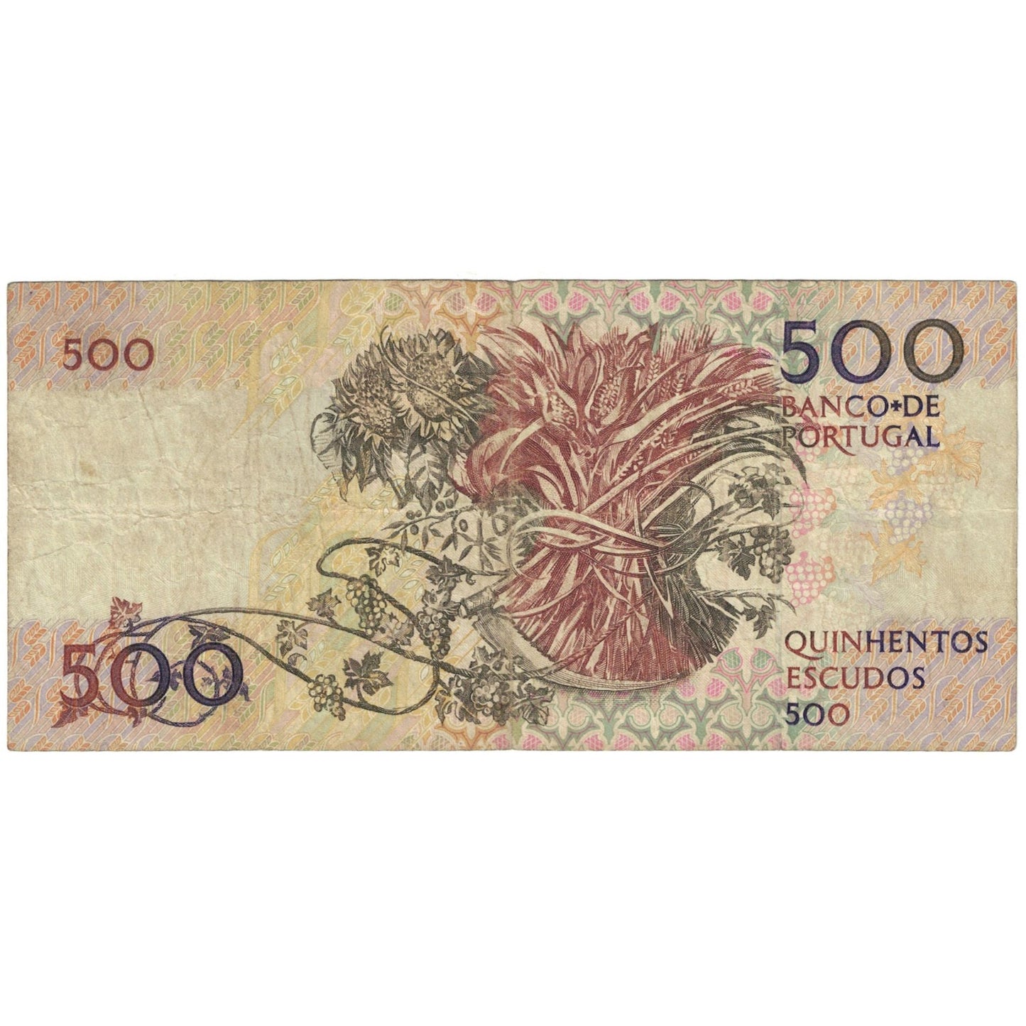 Banknot, 
  
  Portugalia, 
  
  500 escudo