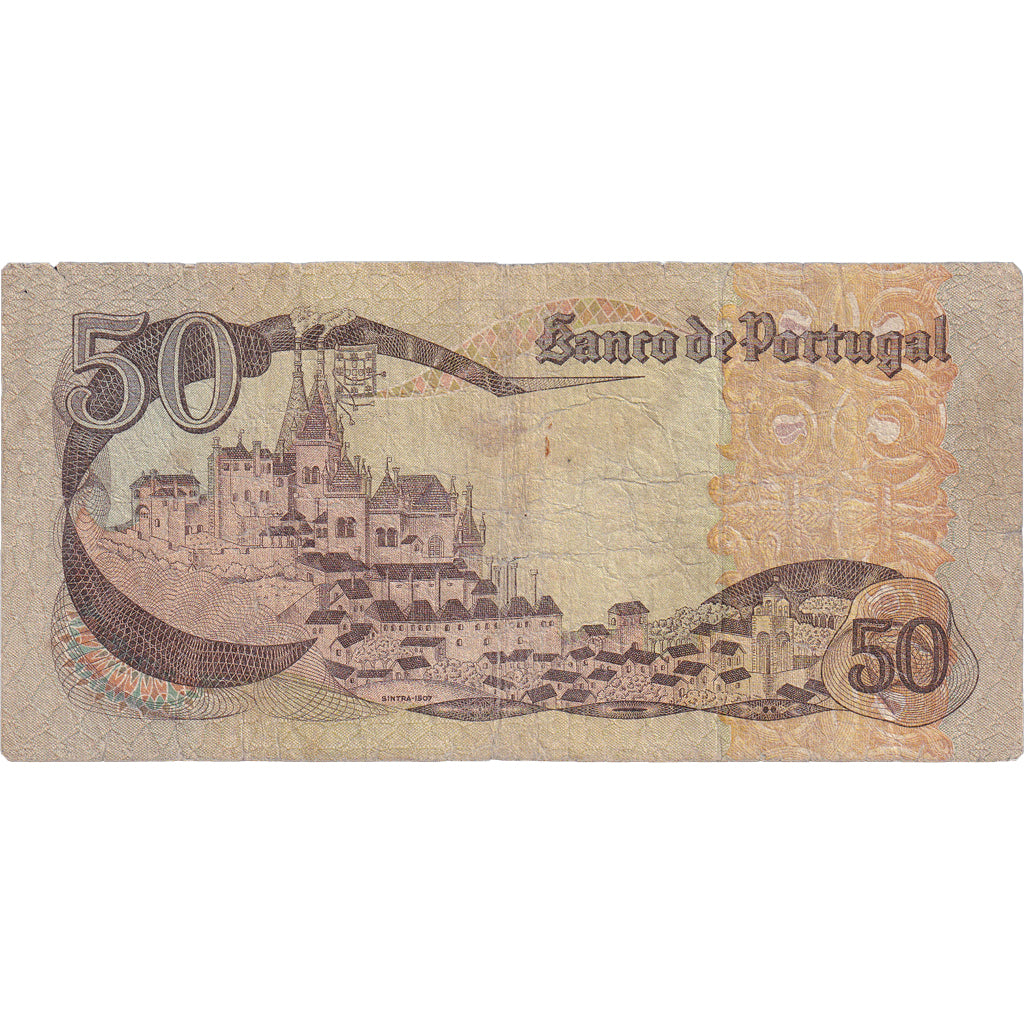 Banknot, 
  
  Portugalia, 
  
  50 escudo