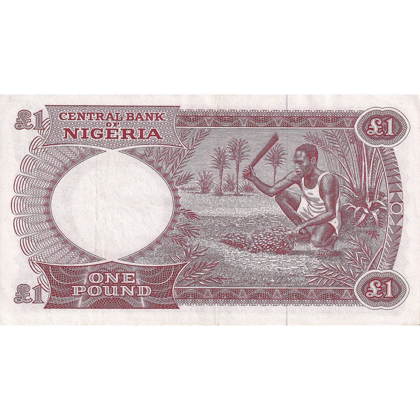 Banknot, 
  
  Nigeria, 
  
  1 funt