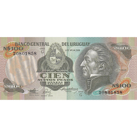 Urugwaj, 
  
  100 Nuevos Peso, 
  
  KM:60a