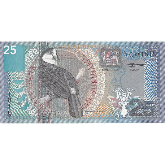 Surinam, 
  
  25 Guldena, 
  
  2000