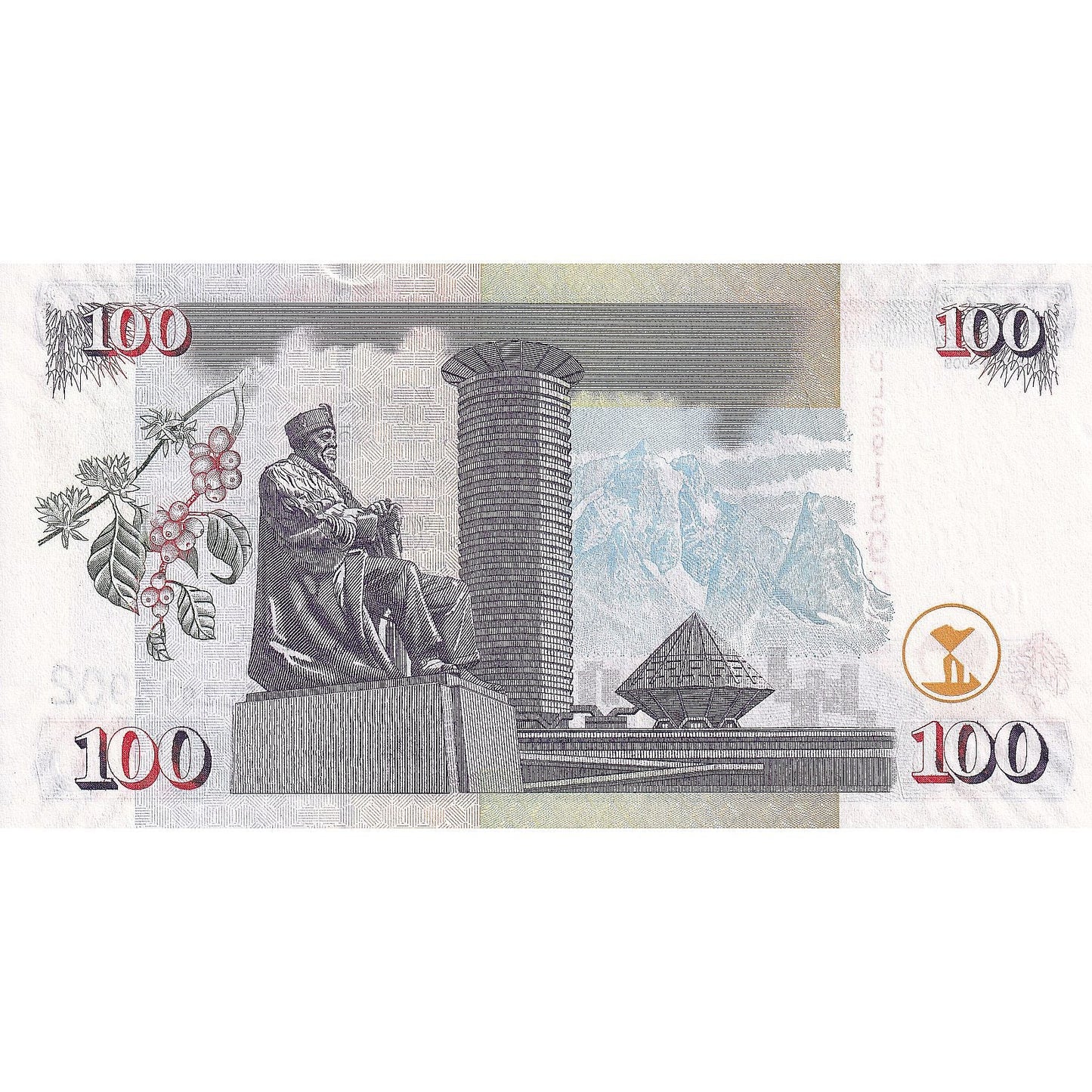 Kenia, 
  
  100 szylingów, 
  
  2008