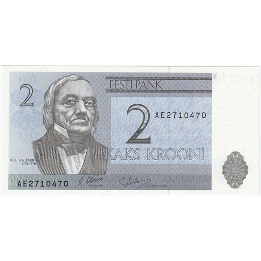 Estonia, 
  
  2 Korony, 
  
  1992