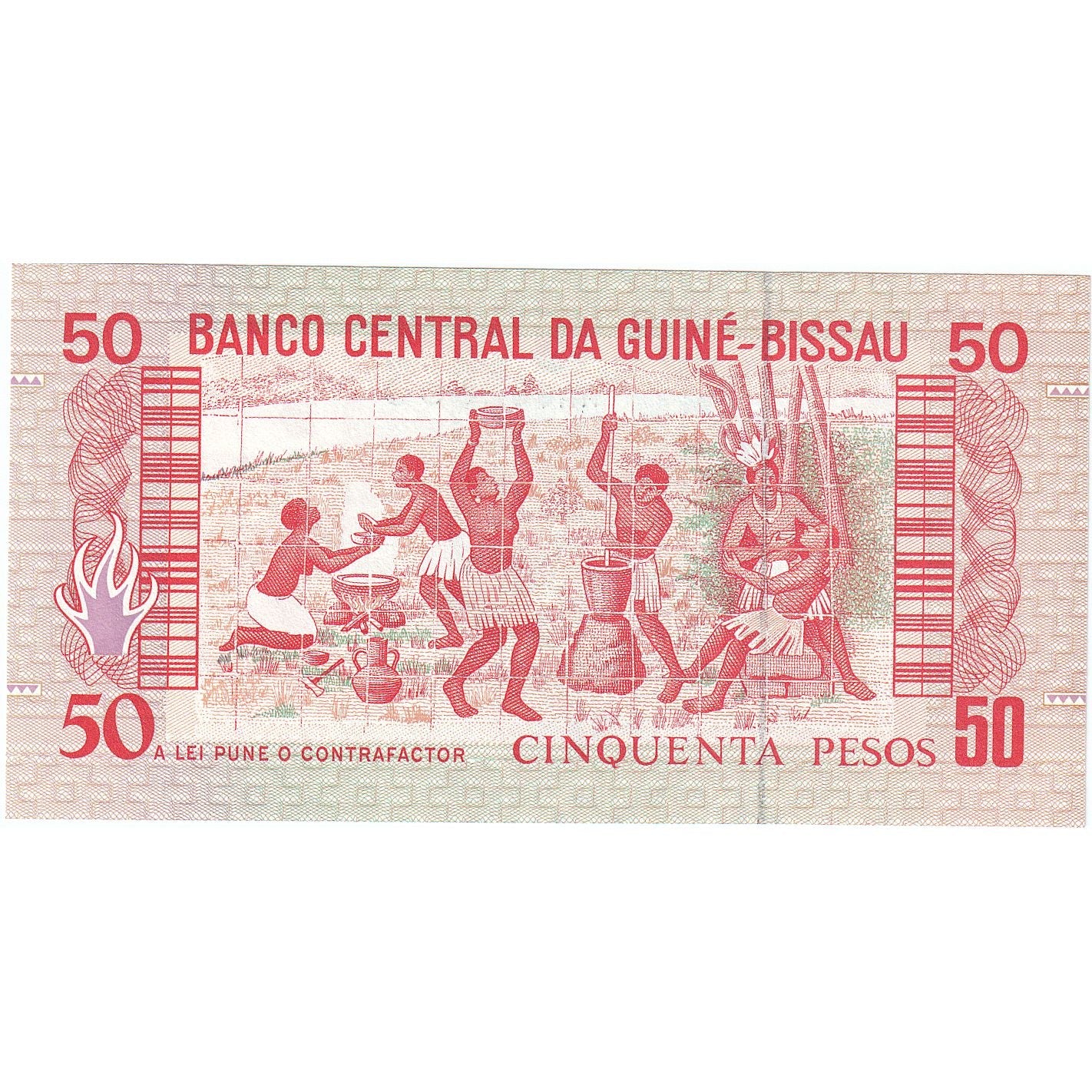 Gwinea Bissau, 
  
  50 peso, 
  
  1990-03-01