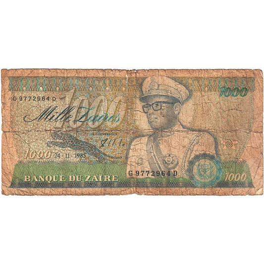 Zair, 
  
  1000 Zairów, 
  
  1985