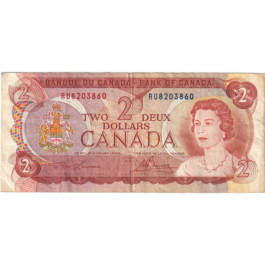 Kanada, 
  
  2 dolary, 
  
  1974