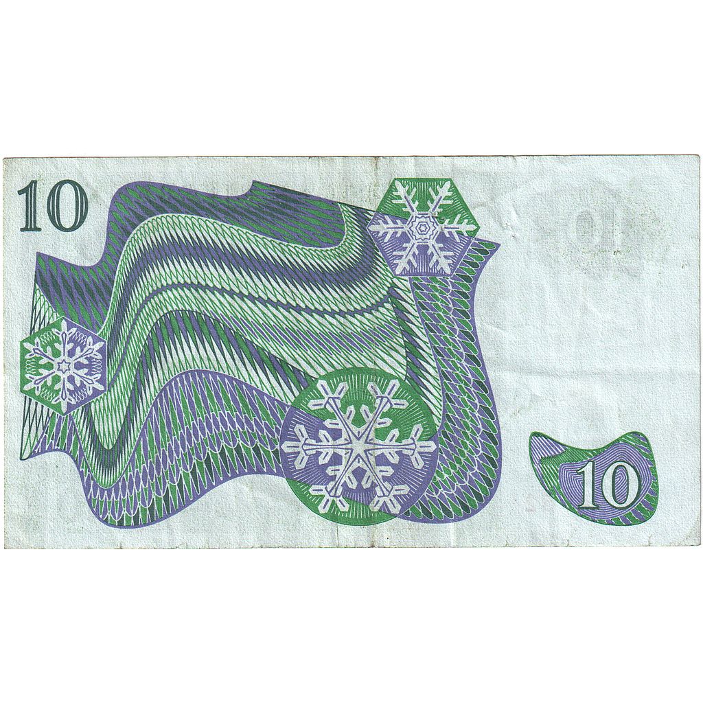 Szwecja, 
  
  10 koron, 
  
  1963-1990