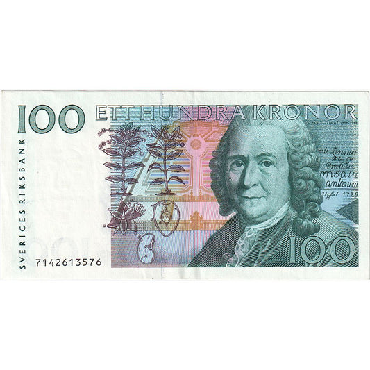 Szwecja, 
  
  100 koron, 
  
  2001