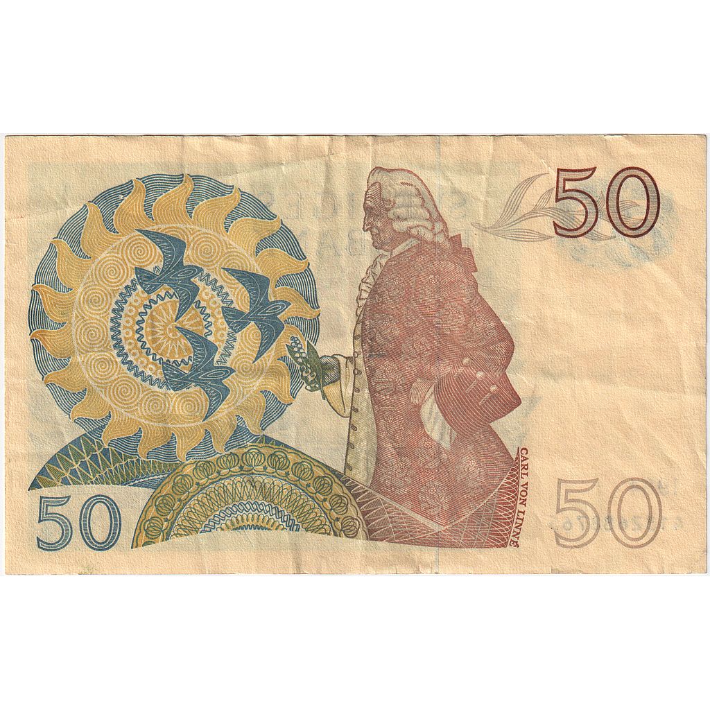 Szwecja, 
  
  50 koron, 
  
  1984