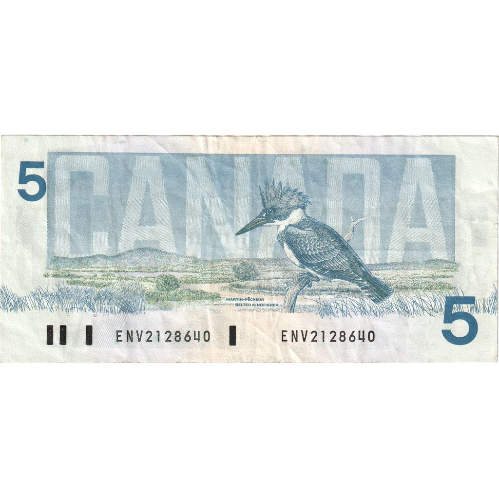 Kanada, 
  
  5 dolarów, 
  
  1986