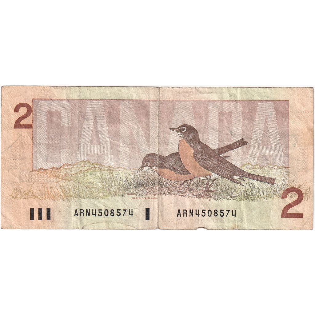 Kanada, 
  
  2 dolary, 
  
  1986