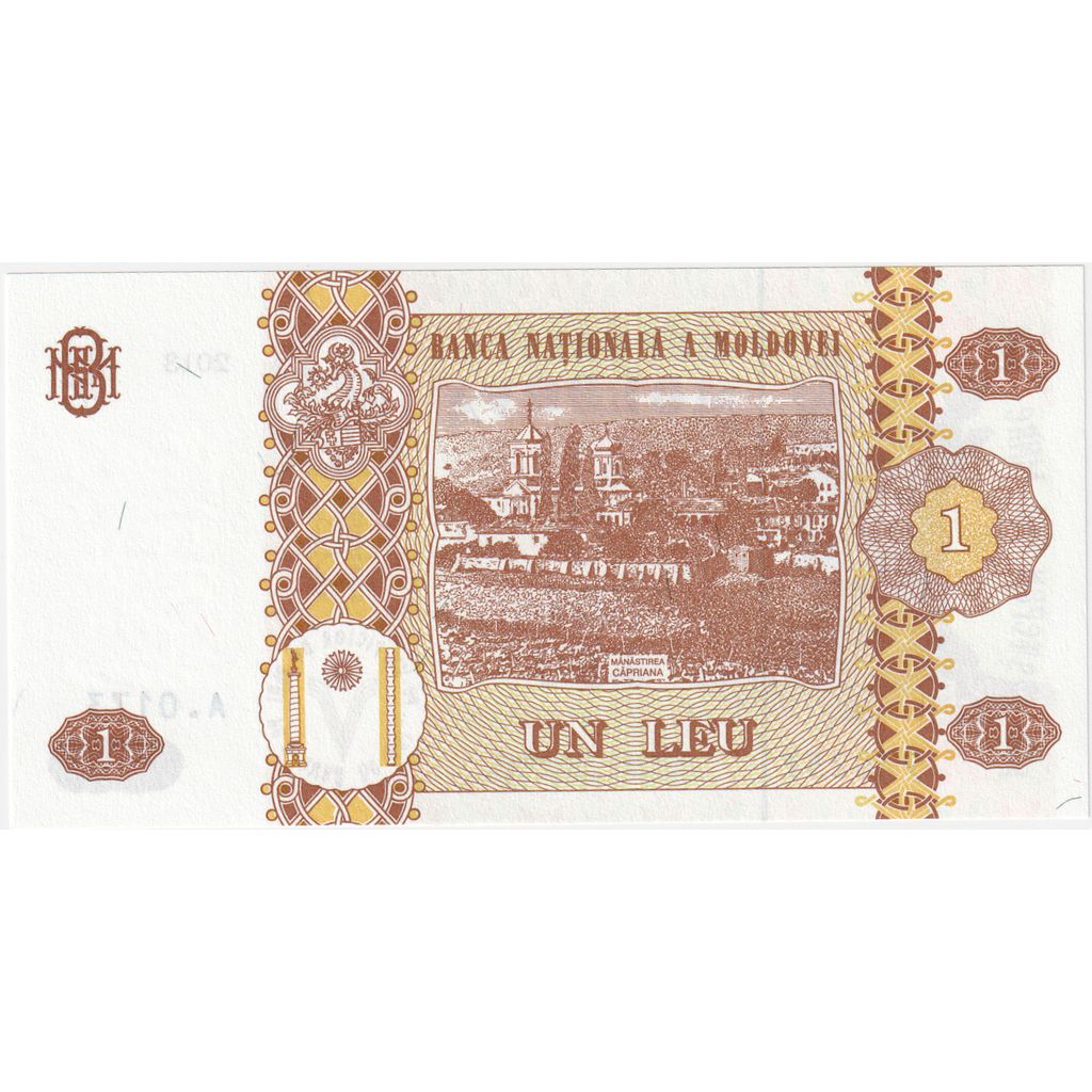 Moldova, 
  
  1 lej, 
  
  UNC(65-70)