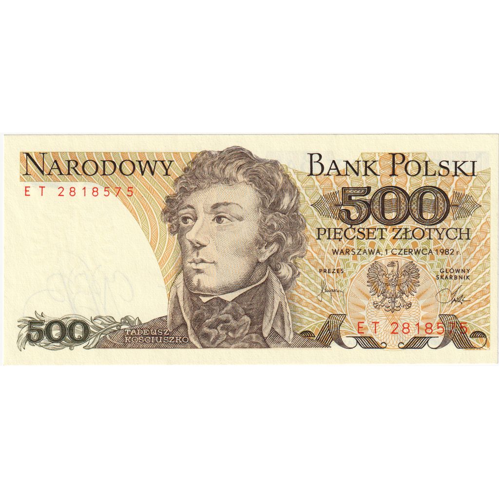 Polska, 
  
  500 złotych, 
  
  1982-06-01