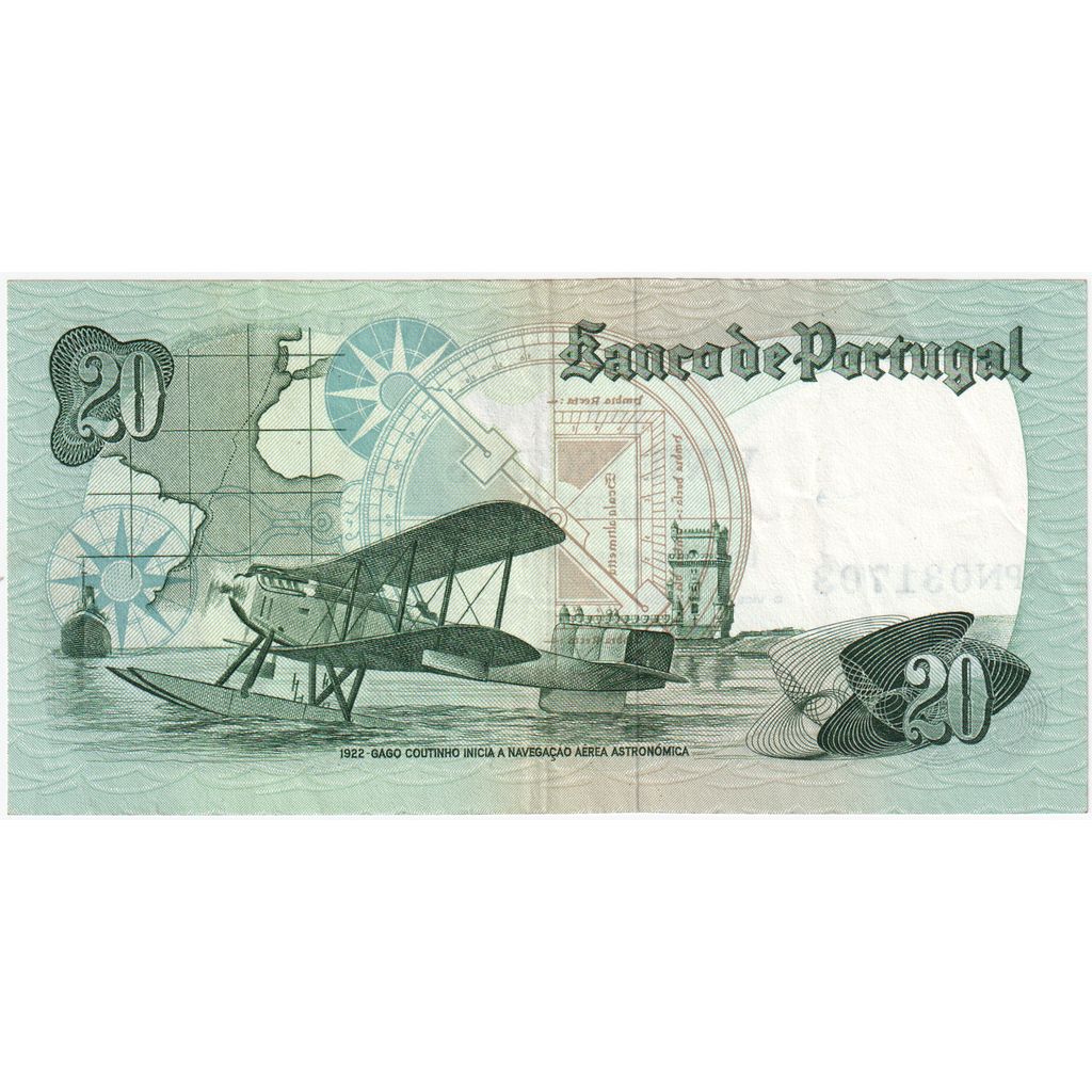 Portugalia, 
  
  20 escudo, 
  
  13.09.1978