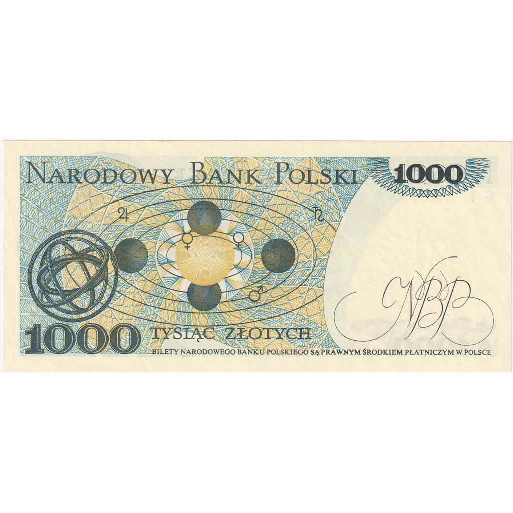 Polska, 
  
  1000 złotych, 
  
  1982-06-01