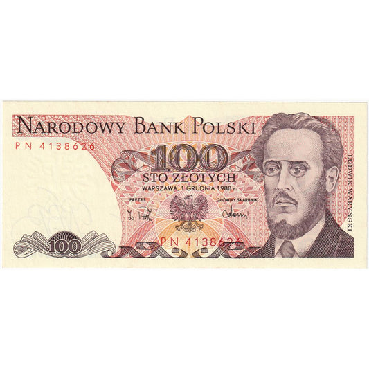 Polska, 
  
  100 złotych, 
  
  1988-05-01