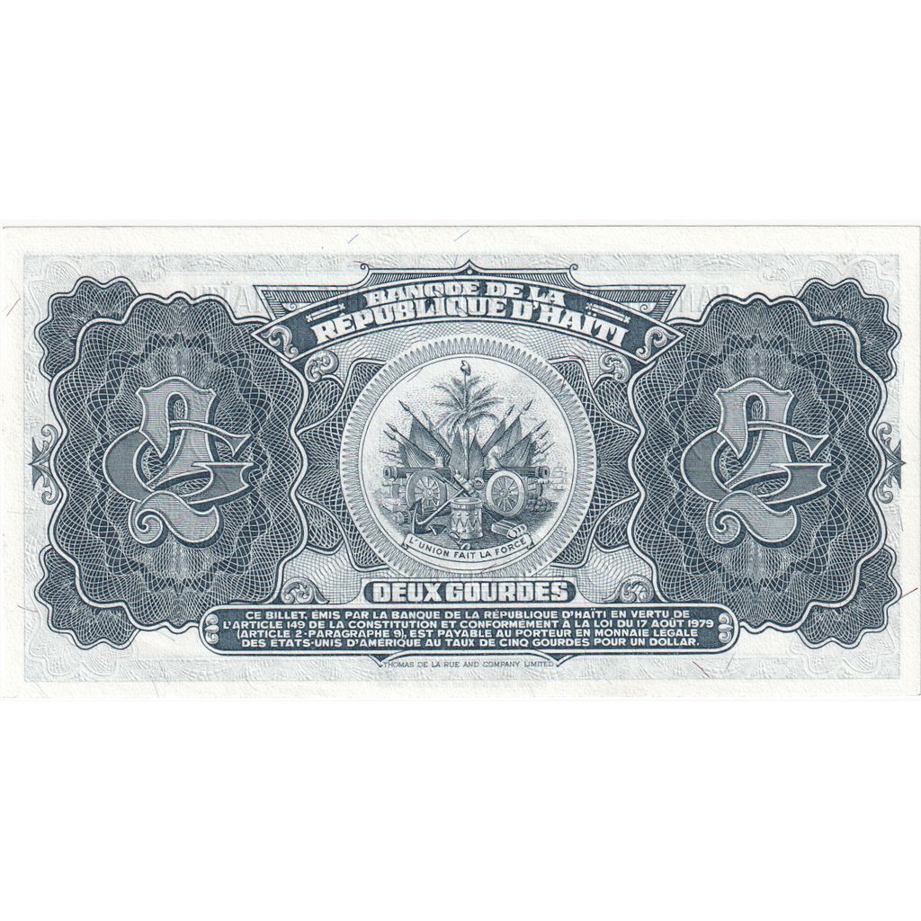 Haiti, 
  
  2 Gourde, 
  
  1979