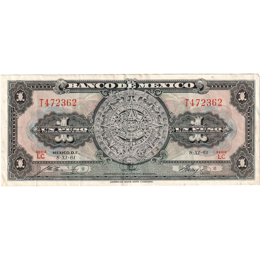 Meksyk, 
  
  1 peso, 
  
  27.08.1969