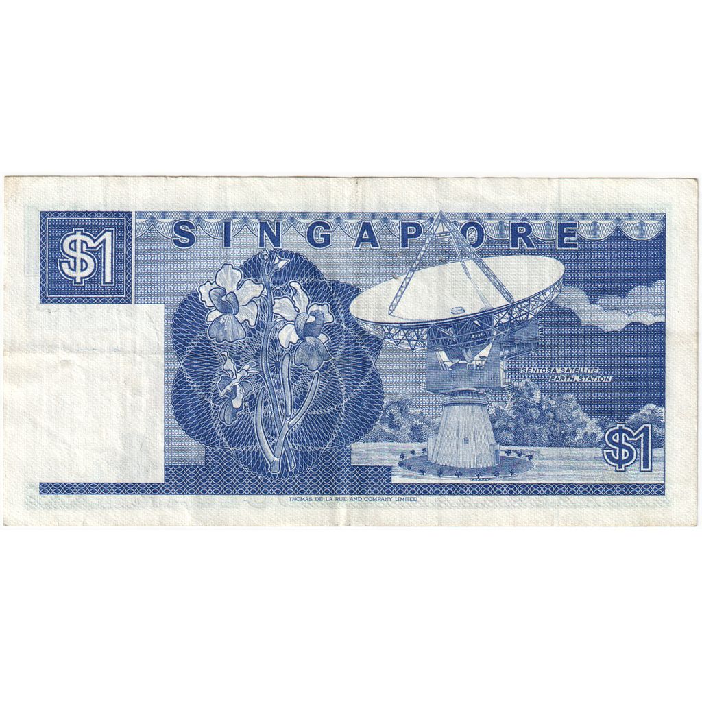 Singapur, 
  
  1 dolar, 
  
  WF(40-45)