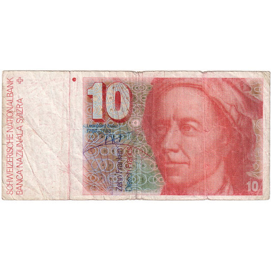 Szwajcaria, 
  
  10 Frankena, 
  
  VF(20-25)