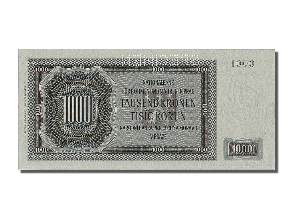 Banknot, 
  
  Czechosłowacja, 
  
  1000 koron