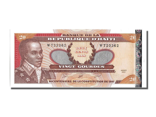 Banknot, 
  
  Haiti, 
  
  20 Gourde