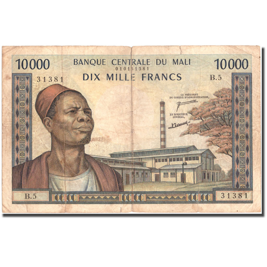 Banknot, 
  
  Mali, 
  
  10