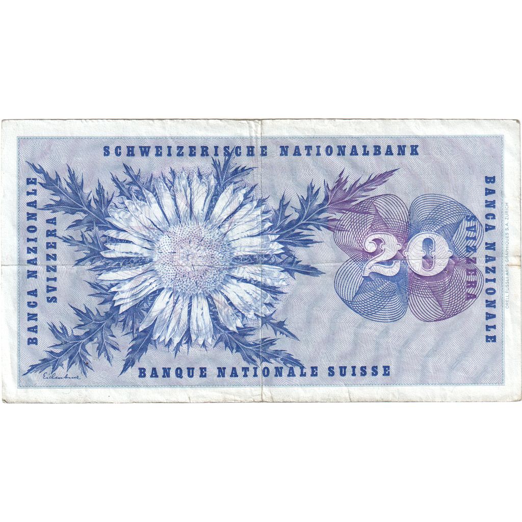 Szwajcaria, 
  
  20 Frankena, 
  
  10.02.1971