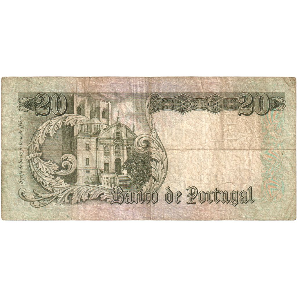 Portugalia, 
  
  20 escudo, 
  
  26.05.1964