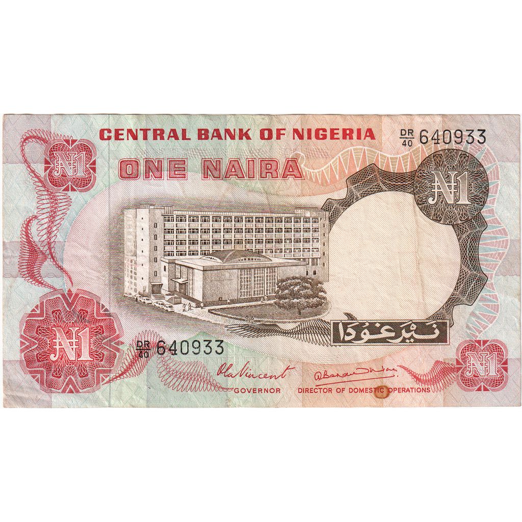 Nigeria, 
  
  1 Naira, 
  
  WF(40-45)