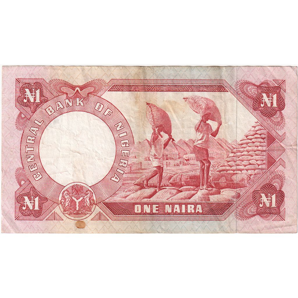 Nigeria, 
  
  1 Naira, 
  
  WF(40-45)