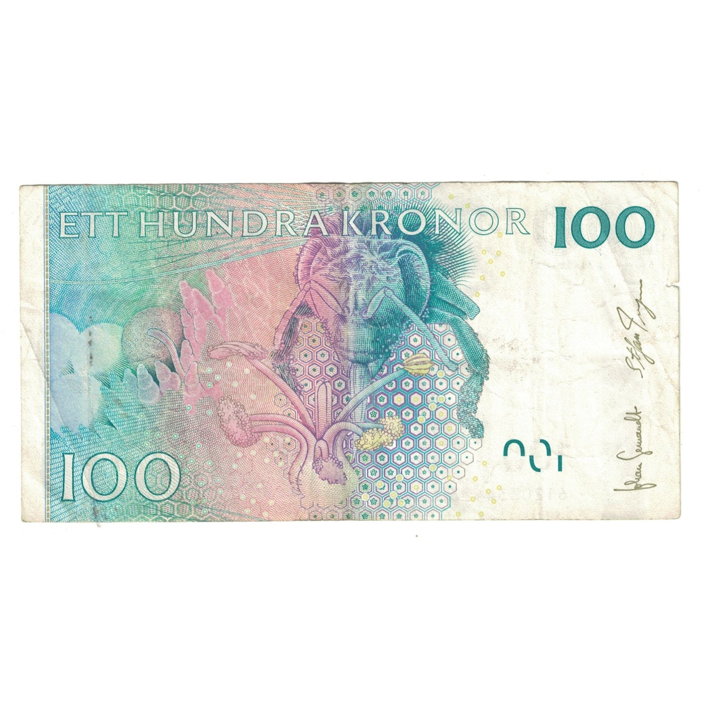 Banknot, 
  
  Szwecja, 
  
  100 koron