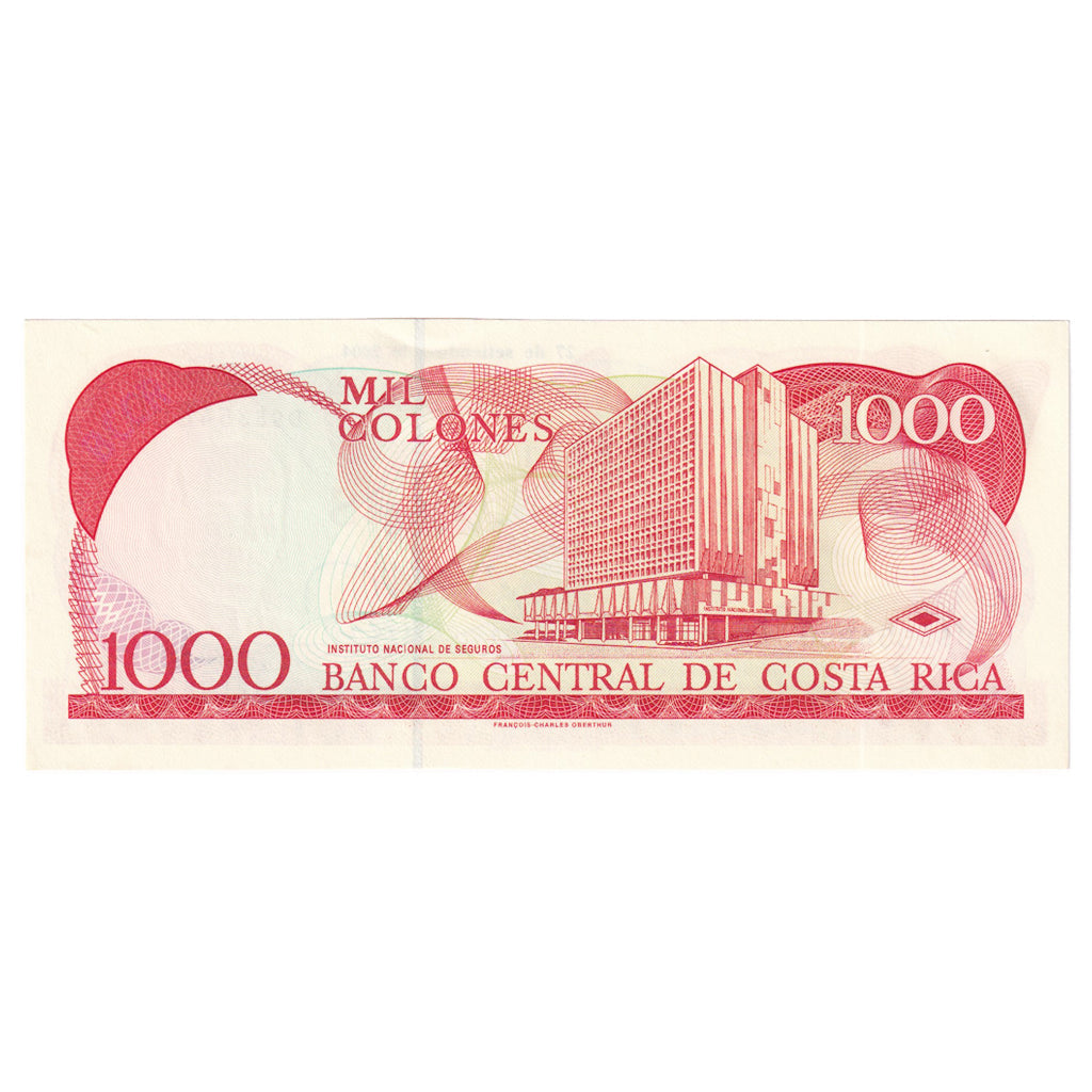 Banknot, 
  
  Kostaryka, 
  
  1000 kolonii