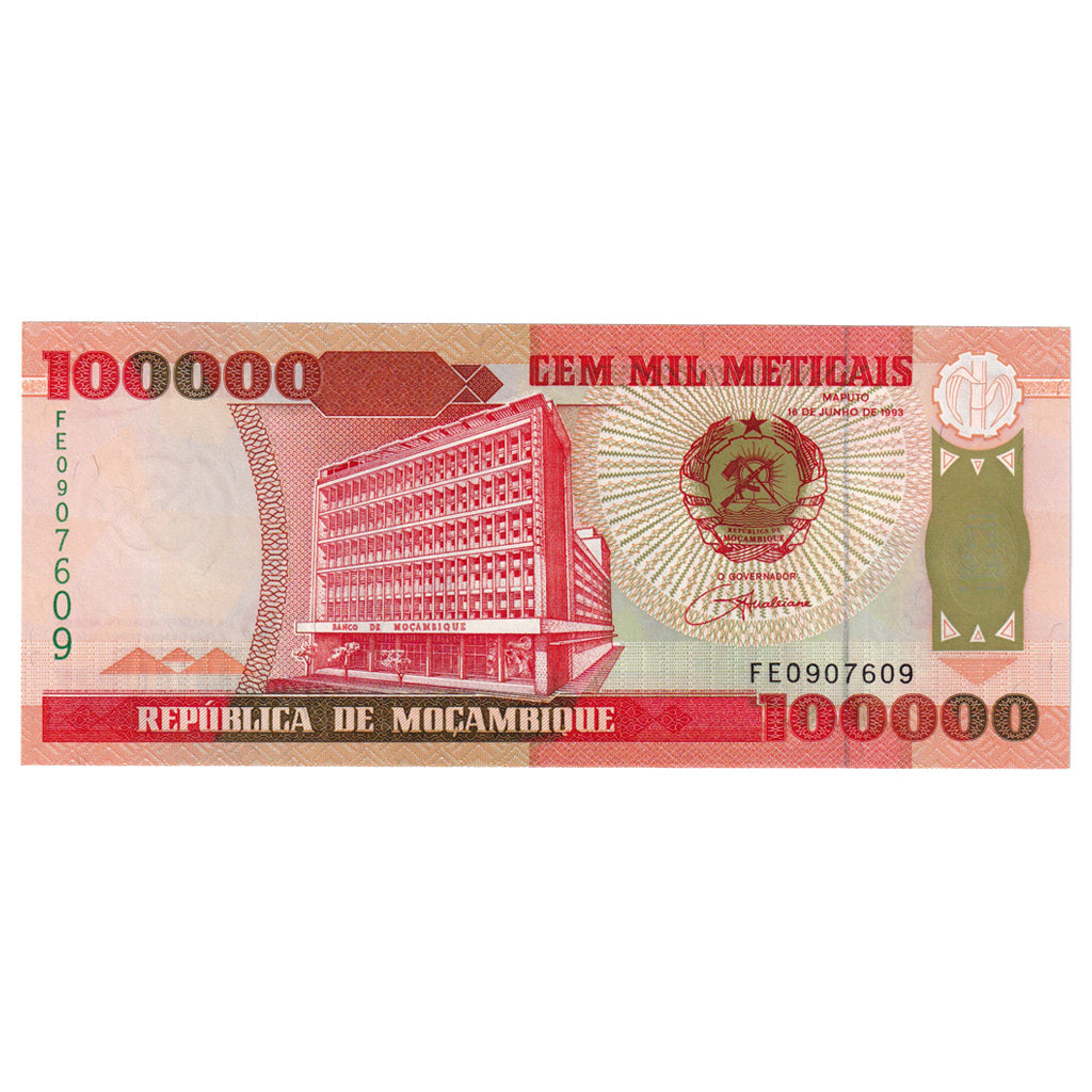 Banknot, 
  
  Mozambik, 
  
  100