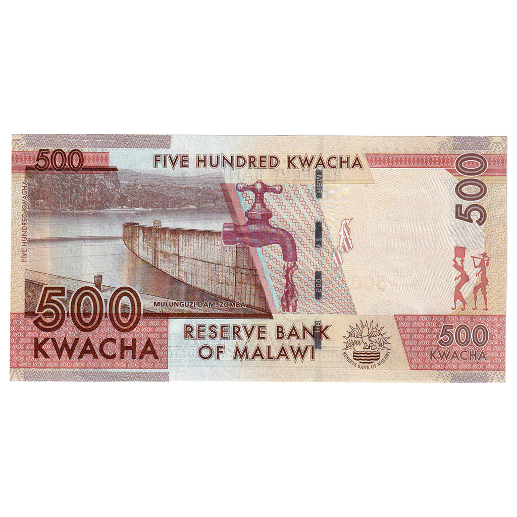 Banknot, 
  
  Malawi, 
  
  500 Kwacha