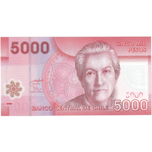 Chile, 
  
  5000 peso, 
  
  2009