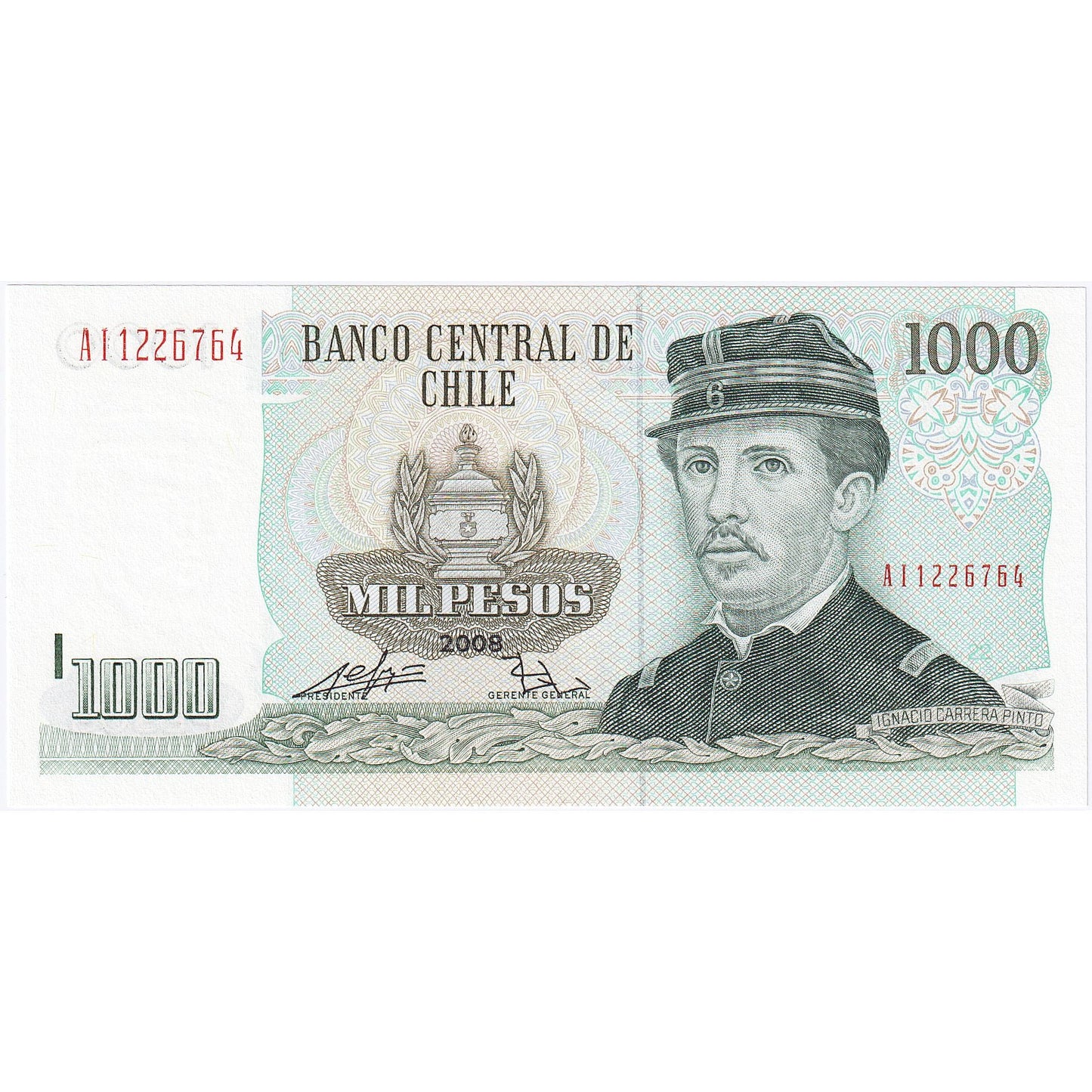 Chile, 
  
  1000 Peso, 
  
  2008