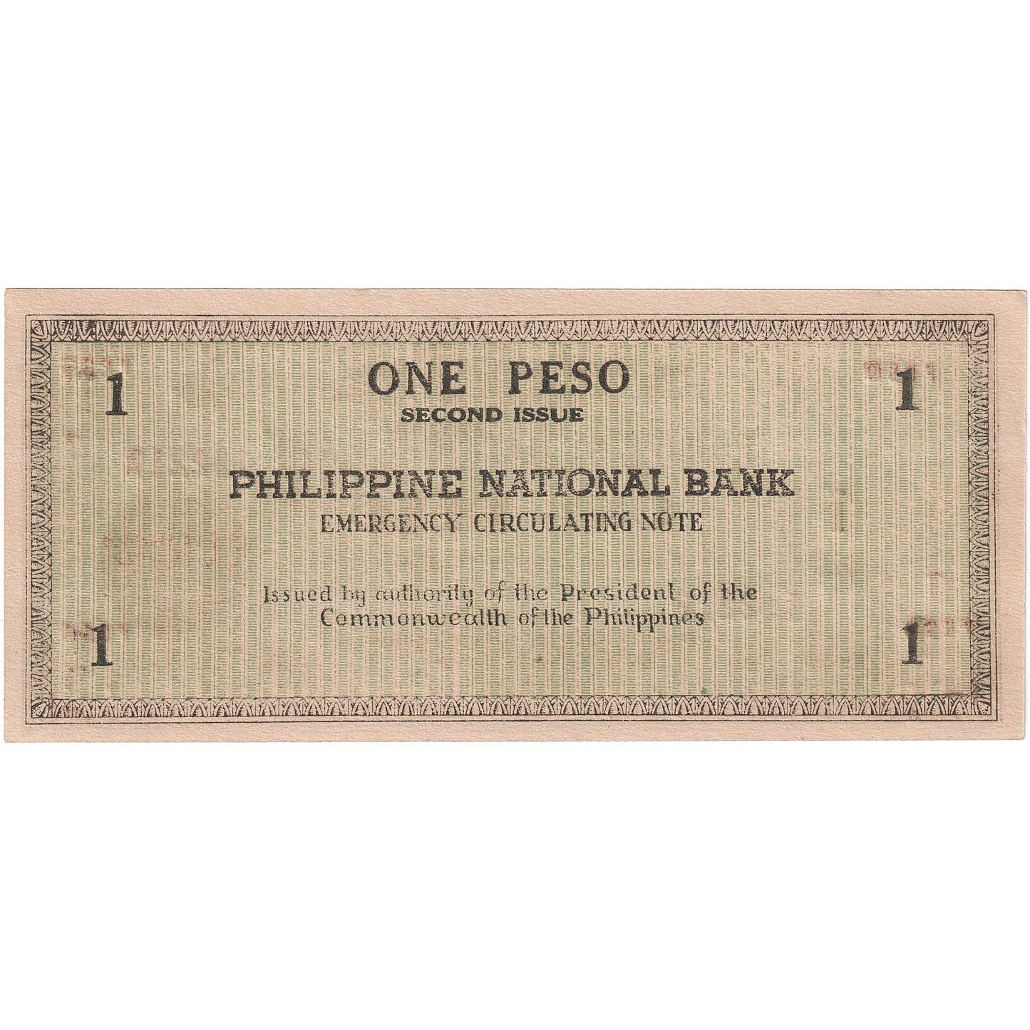 Banknot, 
  
  Filipiny, 
  
  1 peso